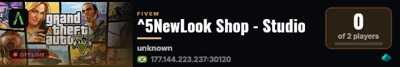 ^5NewLook Shop - Studio live status badge