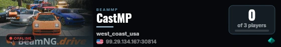 CastMP live status badge