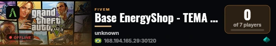 Base EnergyShop - TEMA RJ live status badge