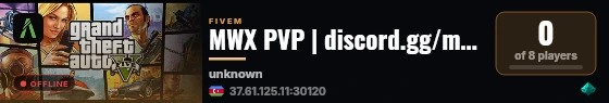 MWX PVP | discord.gg/mwxpvp live status badge