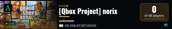 [Qbox Project] norix live status badge