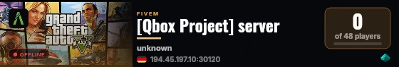 [Qbox Project] server live status badge