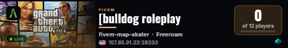 [bulldog roleplay live status badge