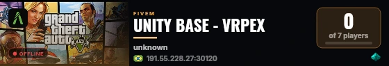 UNITY BASE - VRPEX live status badge