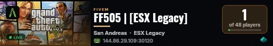 FF505 | [ESX Legacy] live status badge