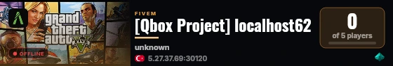 [Qbox Project] localhost62 live status badge