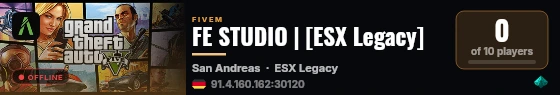 FE STUDIO | [ESX Legacy] live status badge