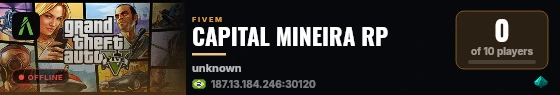 CAPITAL MINEIRA RP live status badge
