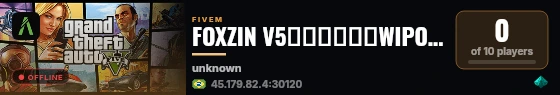 FOXZIN V5▬▬▬▬↭🡺WIPOU HJ 23-OUT🡸↭▬▬▬▬ live status badge