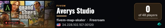 Averys Studio live status badge