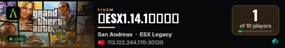 少ESX1.14.1基础纯净 live status badge