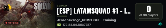 [ESP] LATAMSQUAD #1 - latamsquad.org | discord.gg/latamsquad live status badge