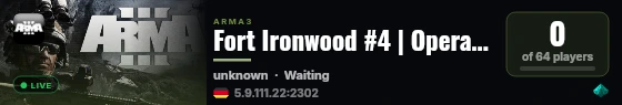 Fort Ironwood #4 | Operations live status badge