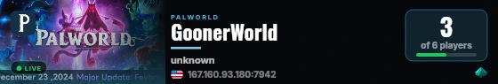 GoonerWorld live status badge
