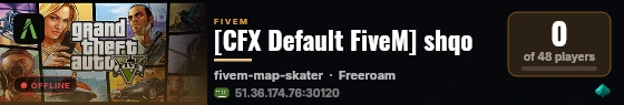[CFX Default FiveM] shqo live status badge
