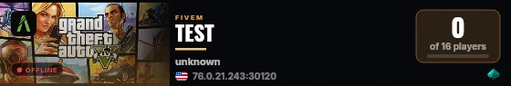 TEST live status badge