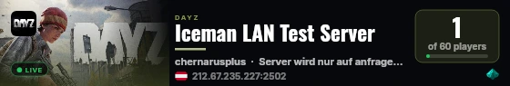 Iceman LAN Test Server live status badge