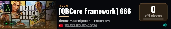 [QBCore Framework] 666 live status badge