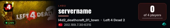 servername live status badge
