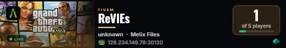 ReVlEs live status badge