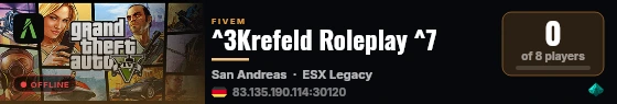 ^3Krefeld Roleplay ^7 live status badge
