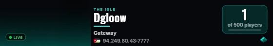Dgloow live status badge