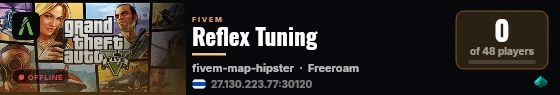 Reflex Tuning live status badge