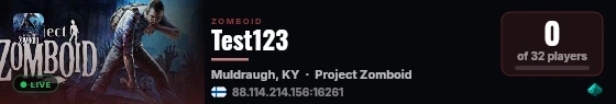 Test123 live status badge