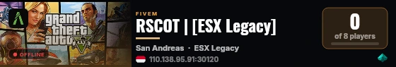RSCOT | [ESX Legacy] live status badge
