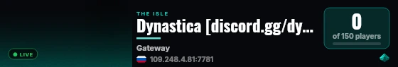 Dynastica [discord.gg/dynastica] live status badge