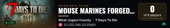MOUSE MARINES FORGED SANITY live status badge