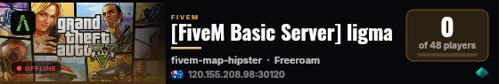 [FiveM Basic Server] ligma live status badge
