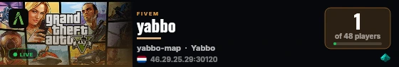 yabbo live status badge
