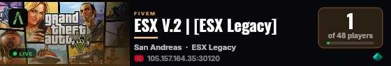 ESX V.2 | [ESX Legacy] live status badge