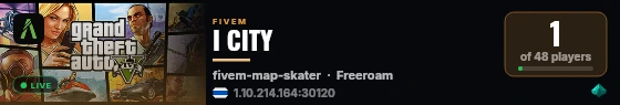 I CITY live status badge