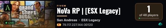 NoVa RP | [ESX Legacy] live status badge