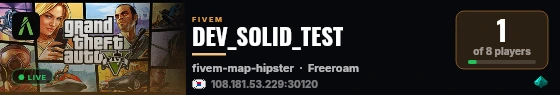 DEV_SOLID_TEST live status badge