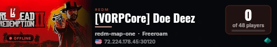 [VORPCore] Doe Deez live status badge