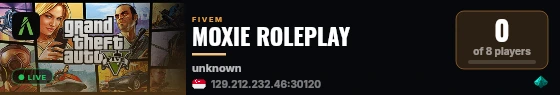 MOXIE ROLEPLAY live status badge