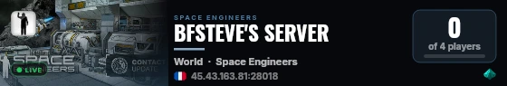 BFSTEVE'S SERVER live status badge