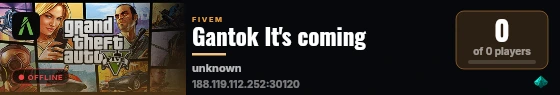 Gantok It's coming live status badge