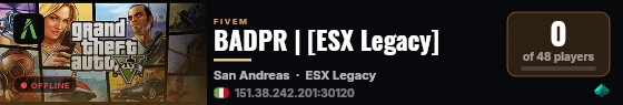 BADPR | [ESX Legacy] live status badge