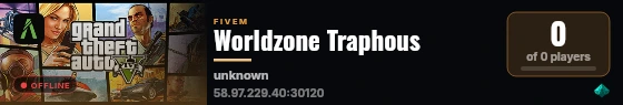 Worldzone Traphous live status badge