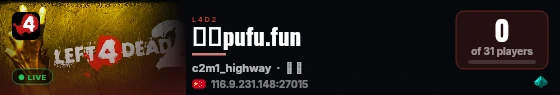 三方pufu.fun live status badge