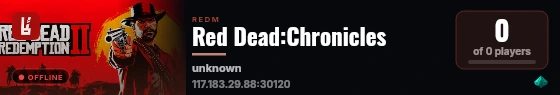 Red Dead:Chronicles live status badge