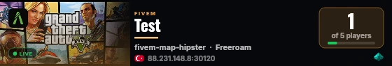 Test live status badge