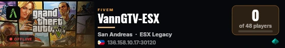VannGTV-ESX live status badge