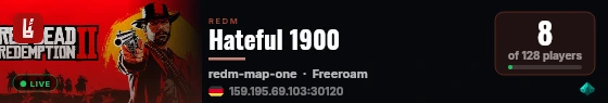 Hateful 1900 live status badge