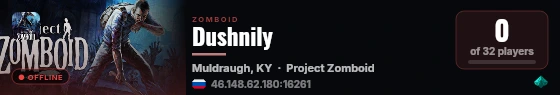 Dushnily live status badge