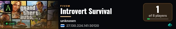 Introvert Survival live status badge